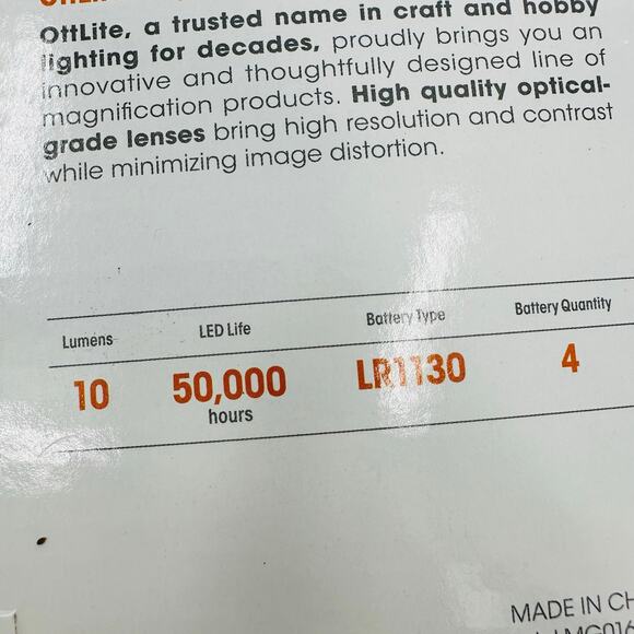 OttLite LED Magnifier Lamp Clip-On Freestanding Flexible Craft Hobby Light 2X - Picture 7 of 7